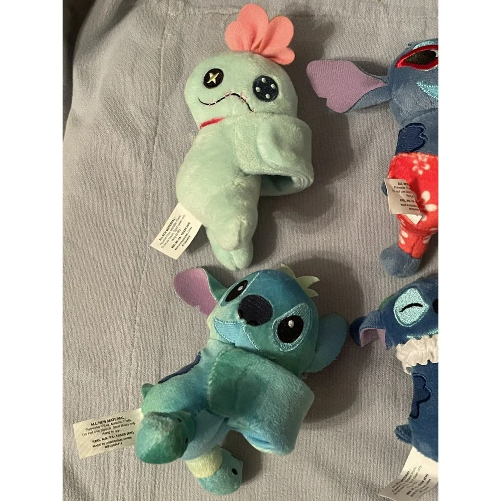 NEW Set of 6 Walt Disney Stitch Cutie Cuff‎ by Bullsitoy Plush Slap Bracelet